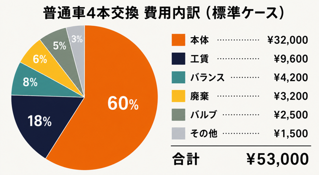 費用内訳円グラフ