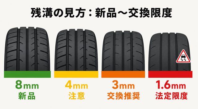 残溝の見方