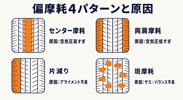 偏摩耗パターン